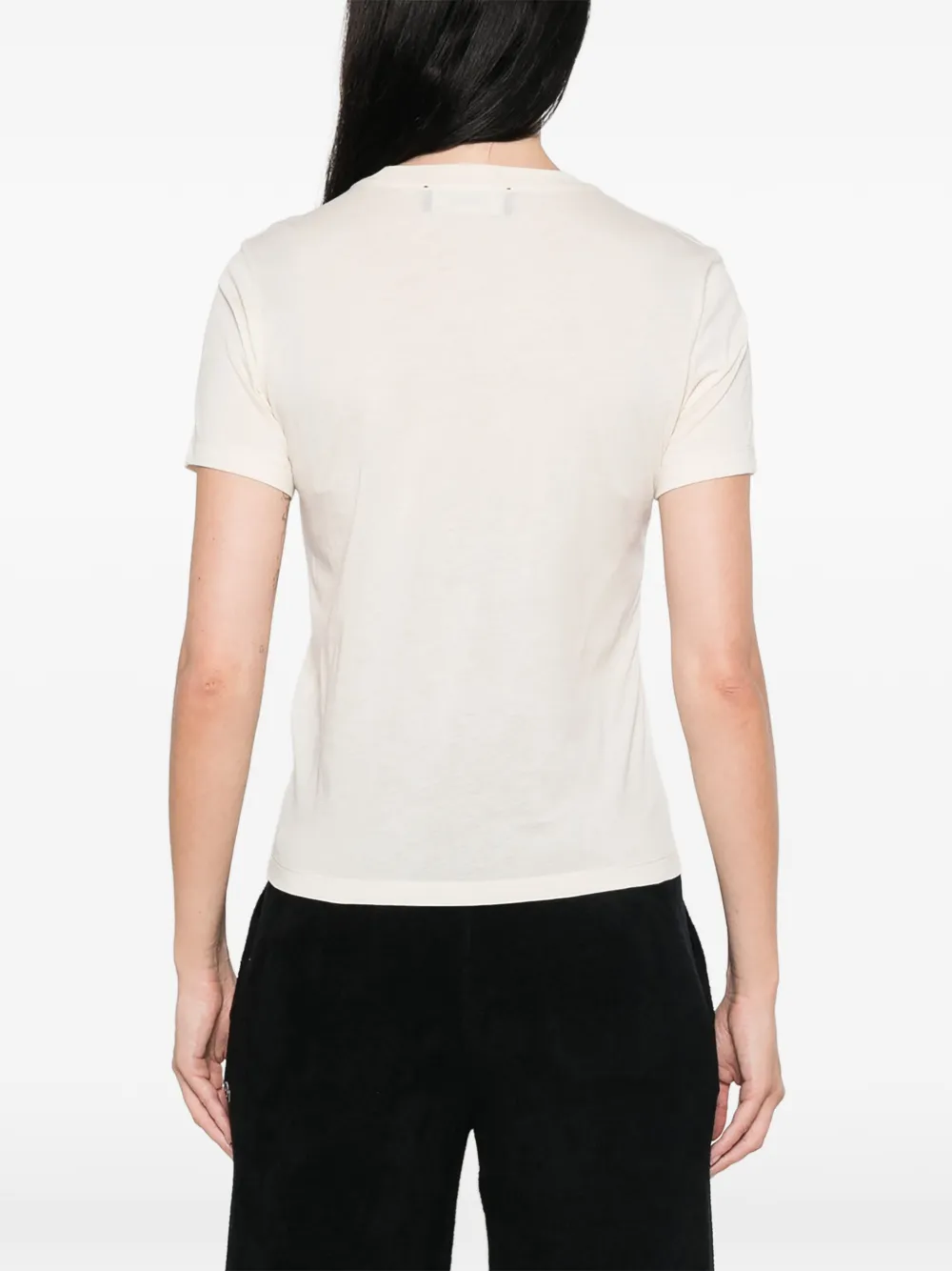 AMIRI T-shirt met logoprint Beige