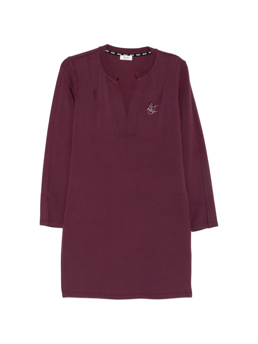 LIU JO logo-embellished long-sleeve mini dress - Viola