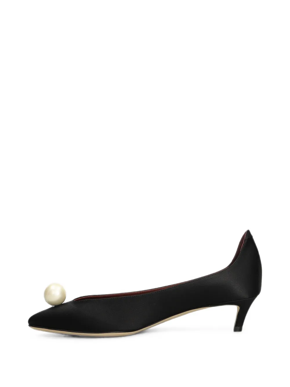 Magda Butrym pearl-embellished pointed-toe pumps Zwart