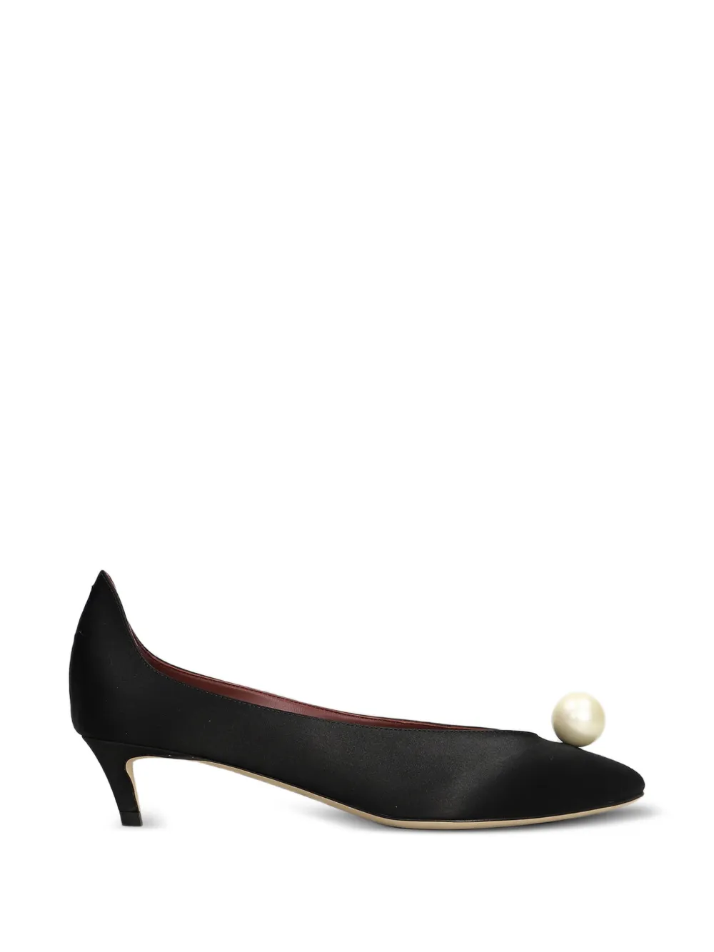 Magda Butrym pearl-embellished pointed-toe pumps Zwart