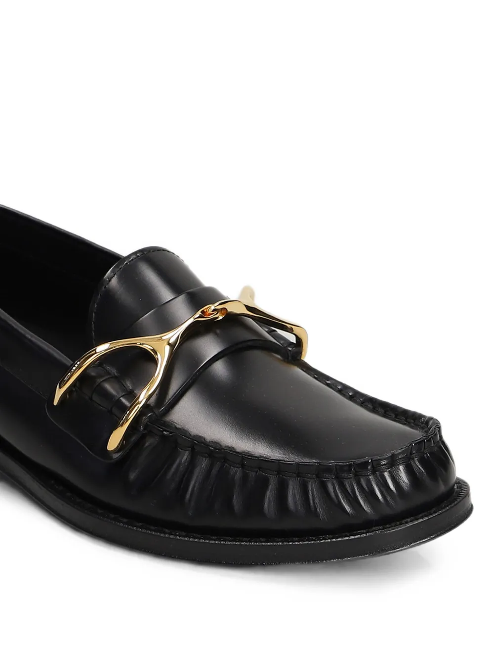 Alexander Mcqueen Wishbone Leather Loafers In Multi