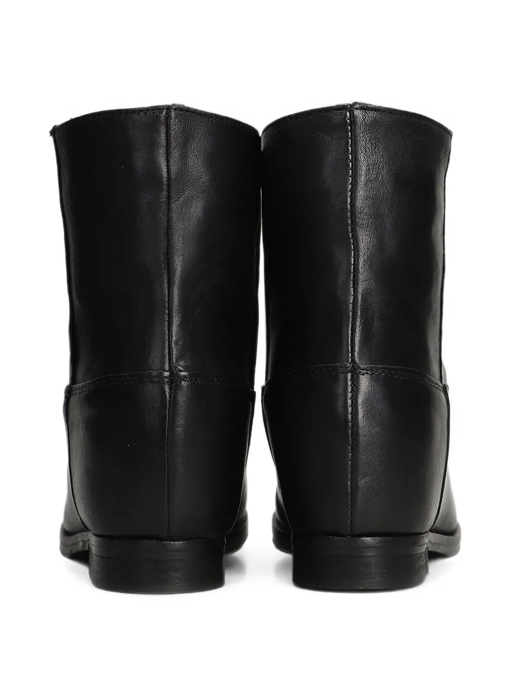 Julie Dee western-style leather ankle boots Zwart