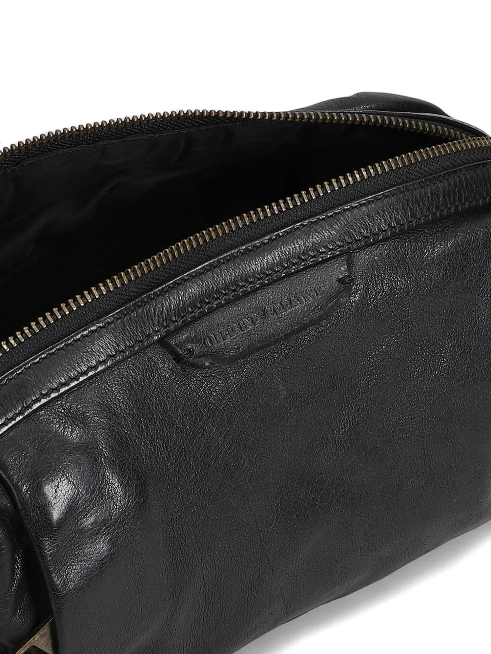 Officine Creative HELMET 054 leren clutch Zwart