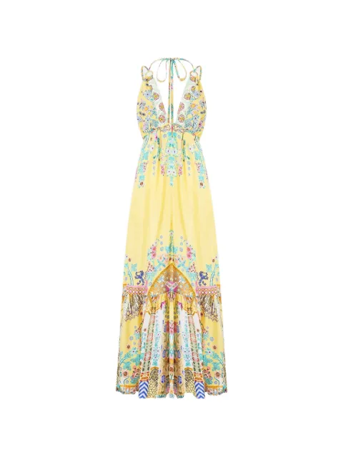 Camilla tiered maxi dress with hardware