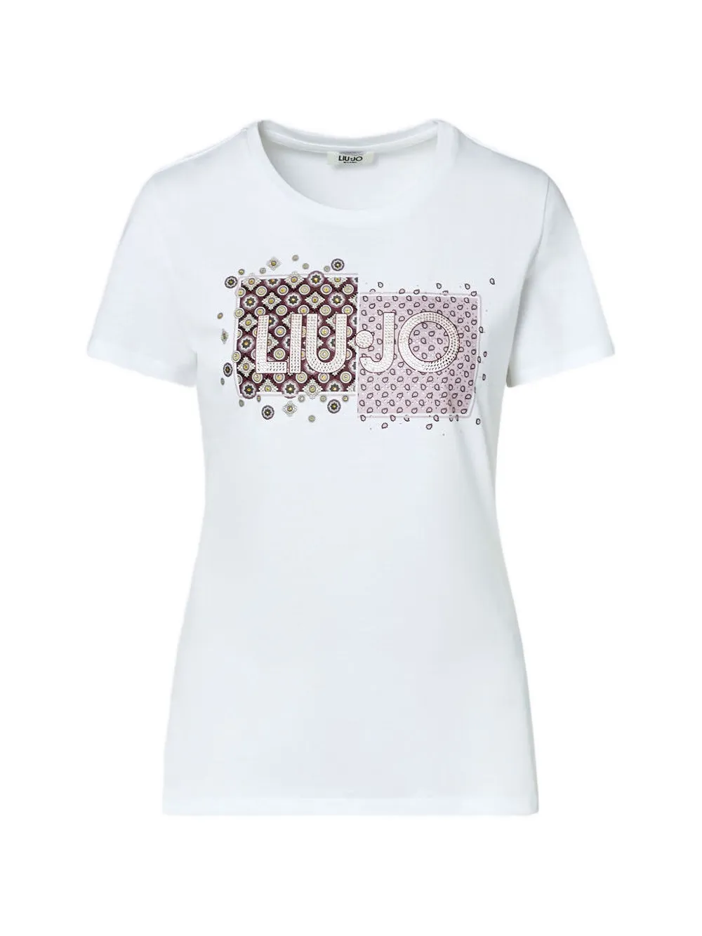 LIU JO T-shirt verfraaid met stras Wit