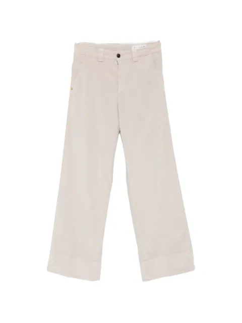White Sand corduroy wide-leg trousers