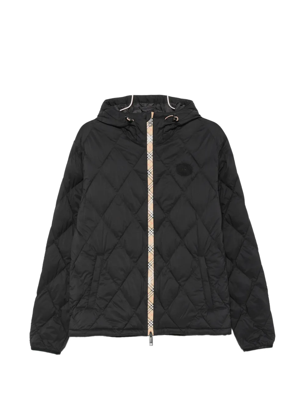 Burberry quilted hooded jacket - Schwarz