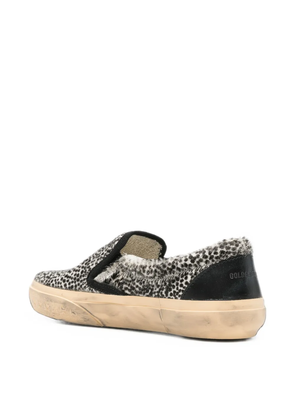 Golden Goose VCE animal-print slip-on sneakers Wit