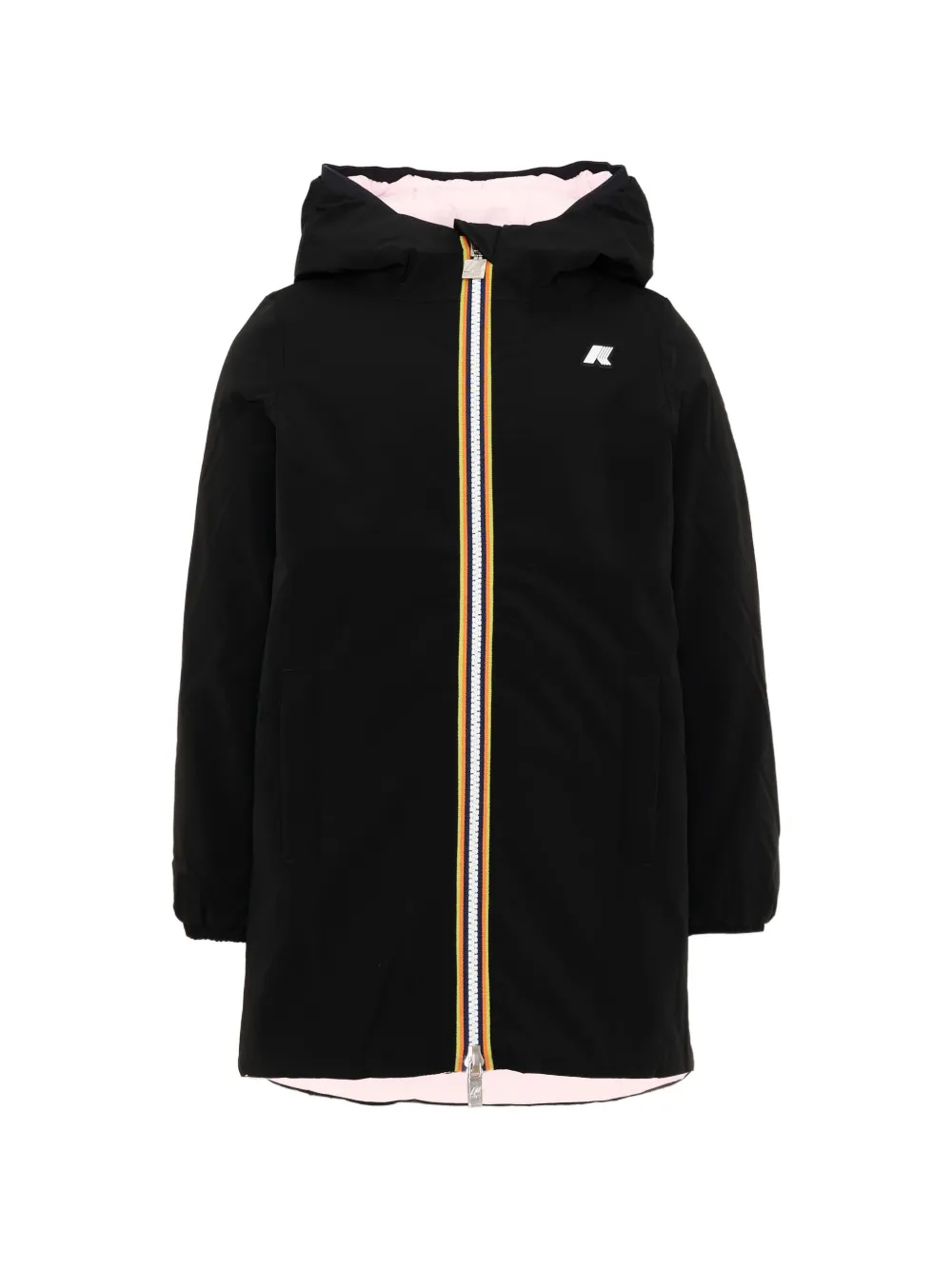 K Way Kids Denise reversible padded jacket - Nero