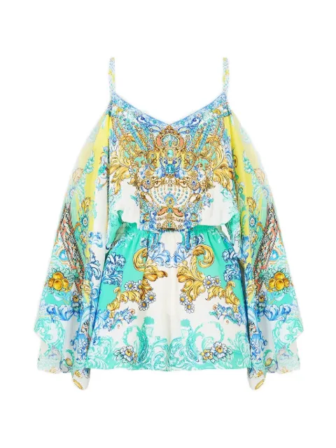 Camilla drop-shoulder playsuit
