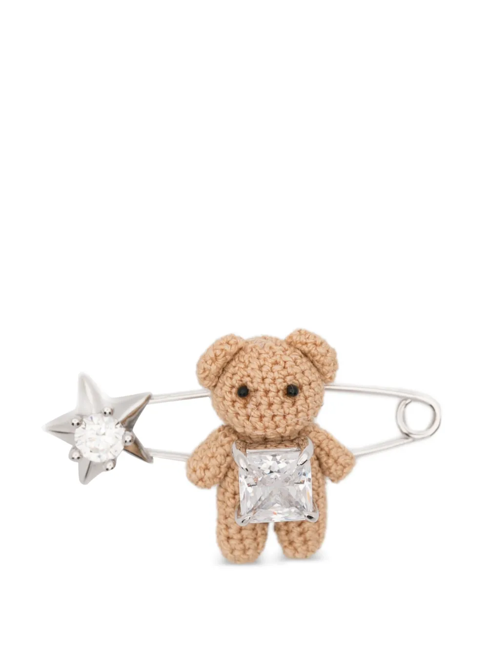 YVMIN Spilla Teddy Bear con decorazione - Argento