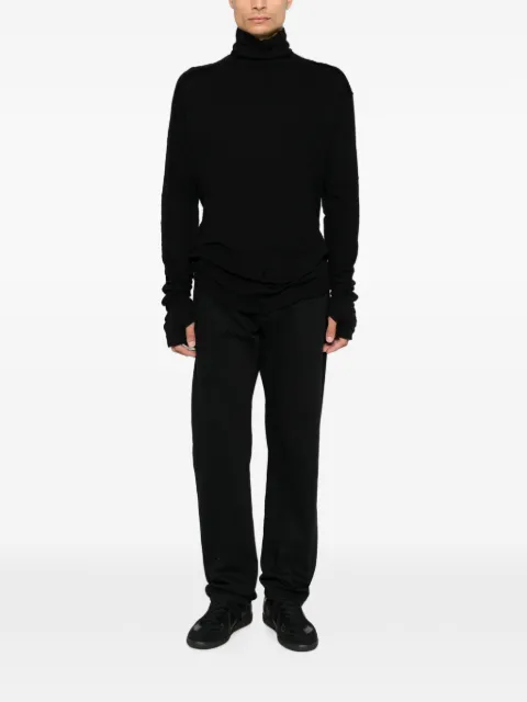 Thom Krom jersey con cuello alto y borde sin rematar