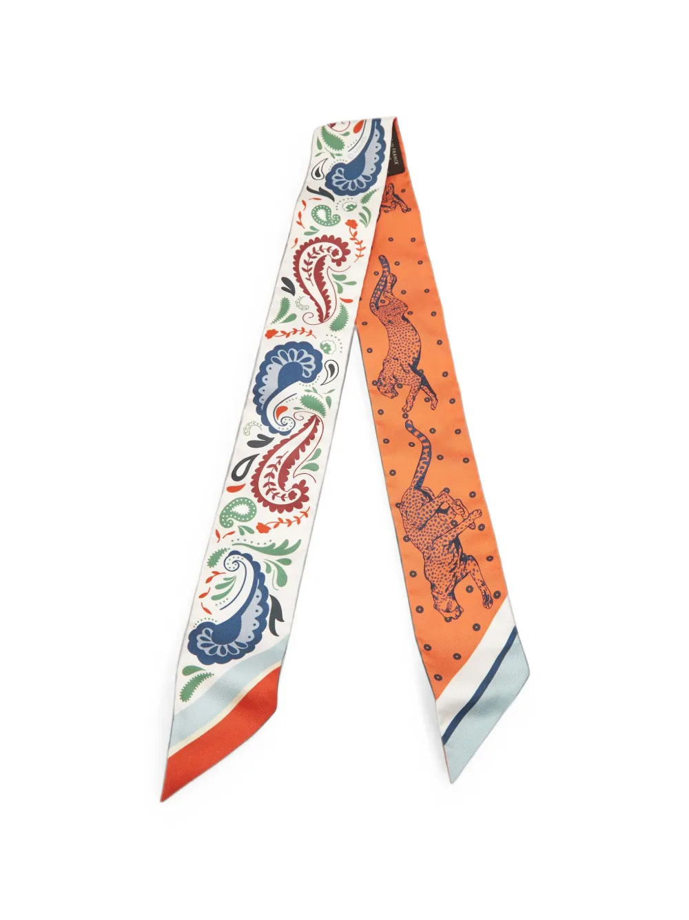 Hermès Pre-Owned Guépards Twilly scarf - Arancione