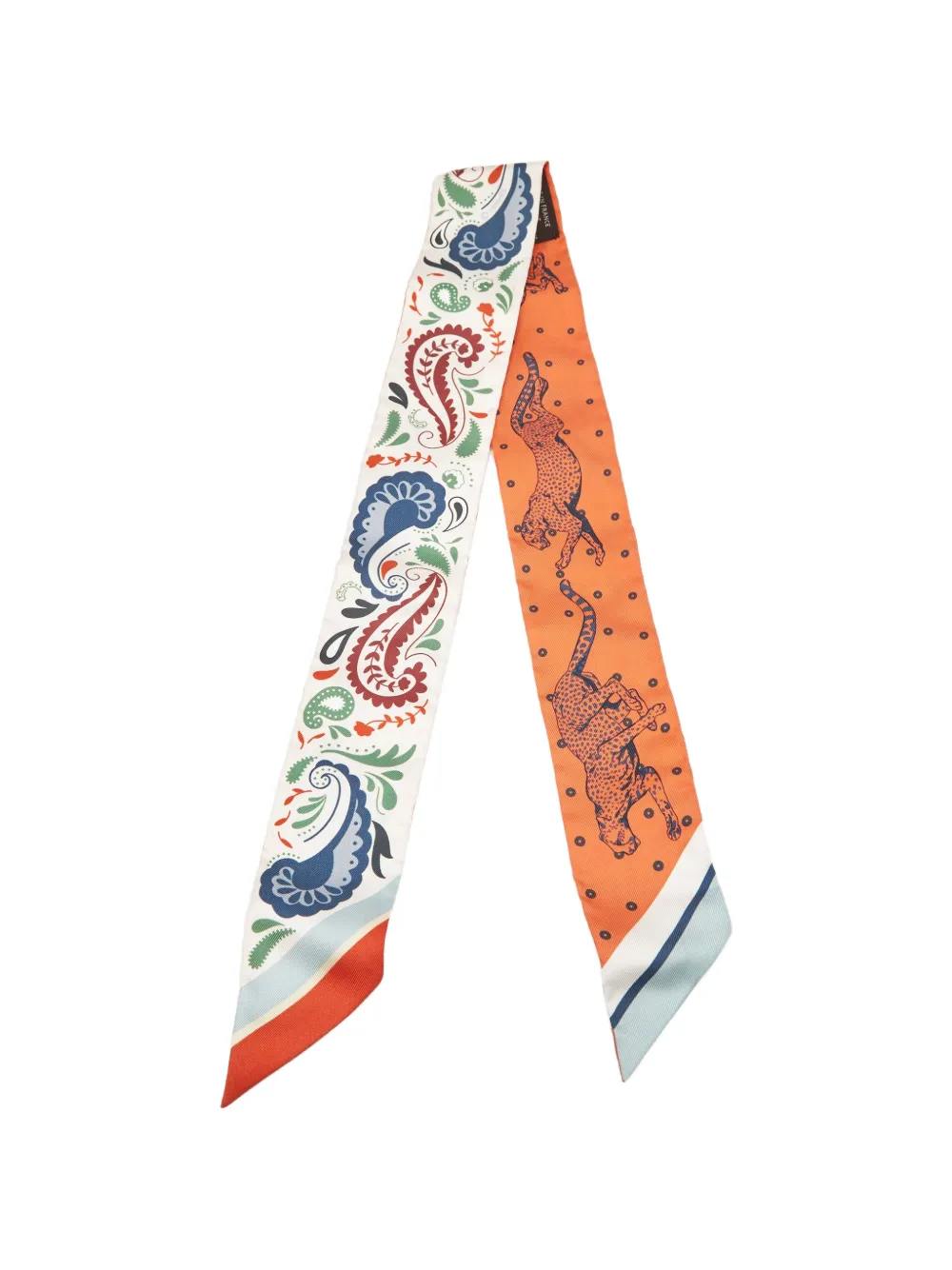 Hermès Pre-Owned Guépards Twilly scarf - Arancione