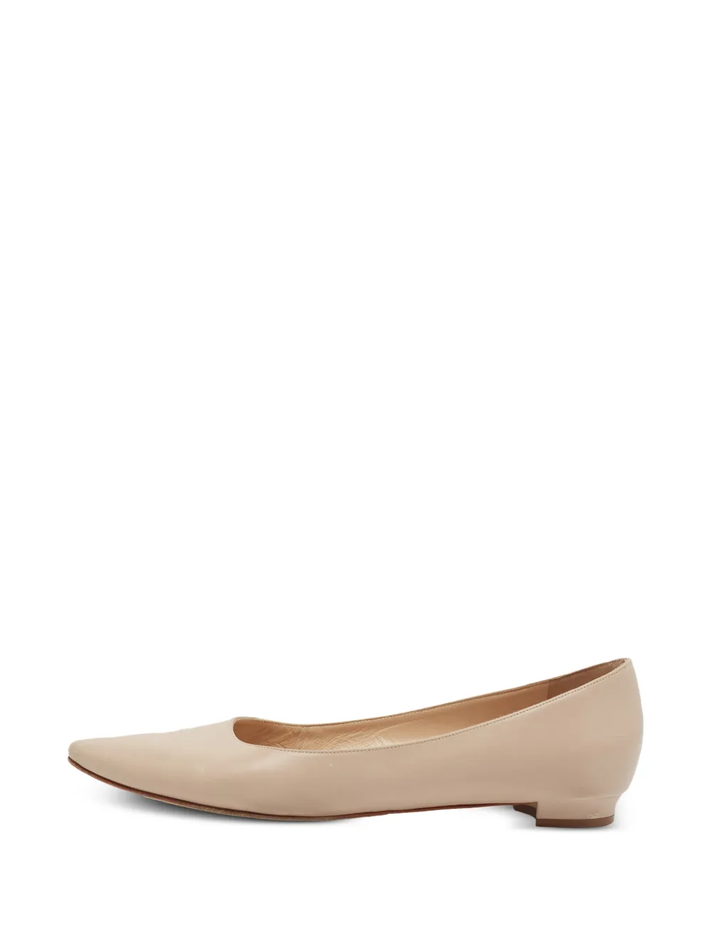 Manolo Blahnik BB pointed-toe ballet flats - Toni neutri