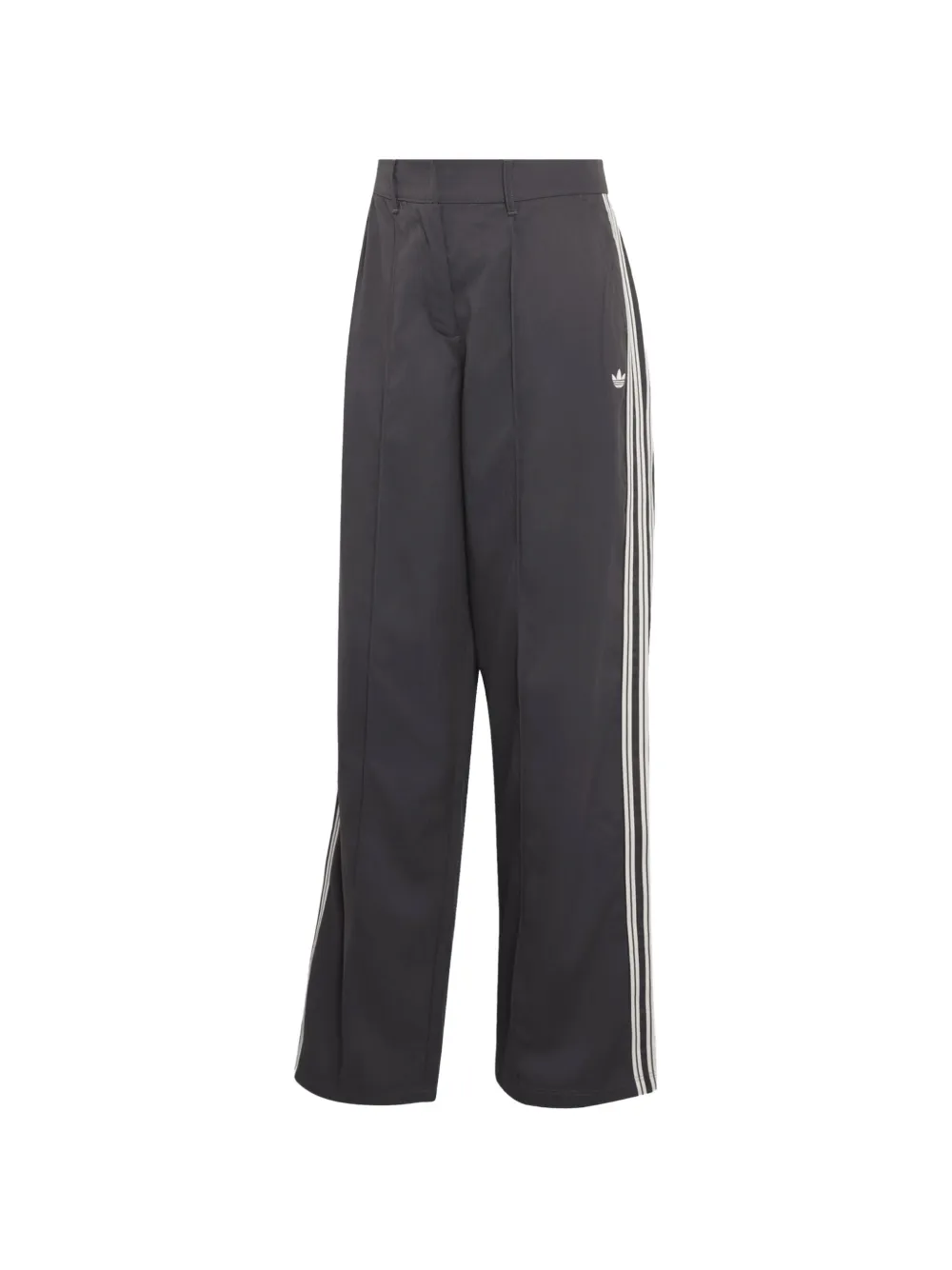 adidas side-stripe logo-embroidered track pants - Grigio
