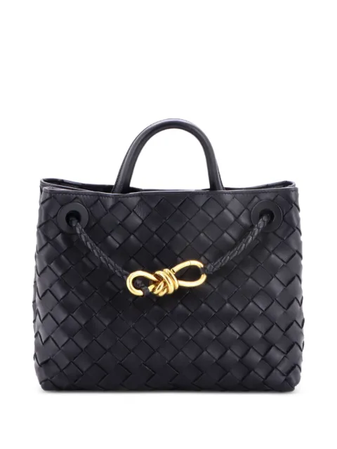 Bottega Veneta Pre-Owned bolsa de mano Andiamo East West pequeña piel de napa con Intrecciato y asa superior