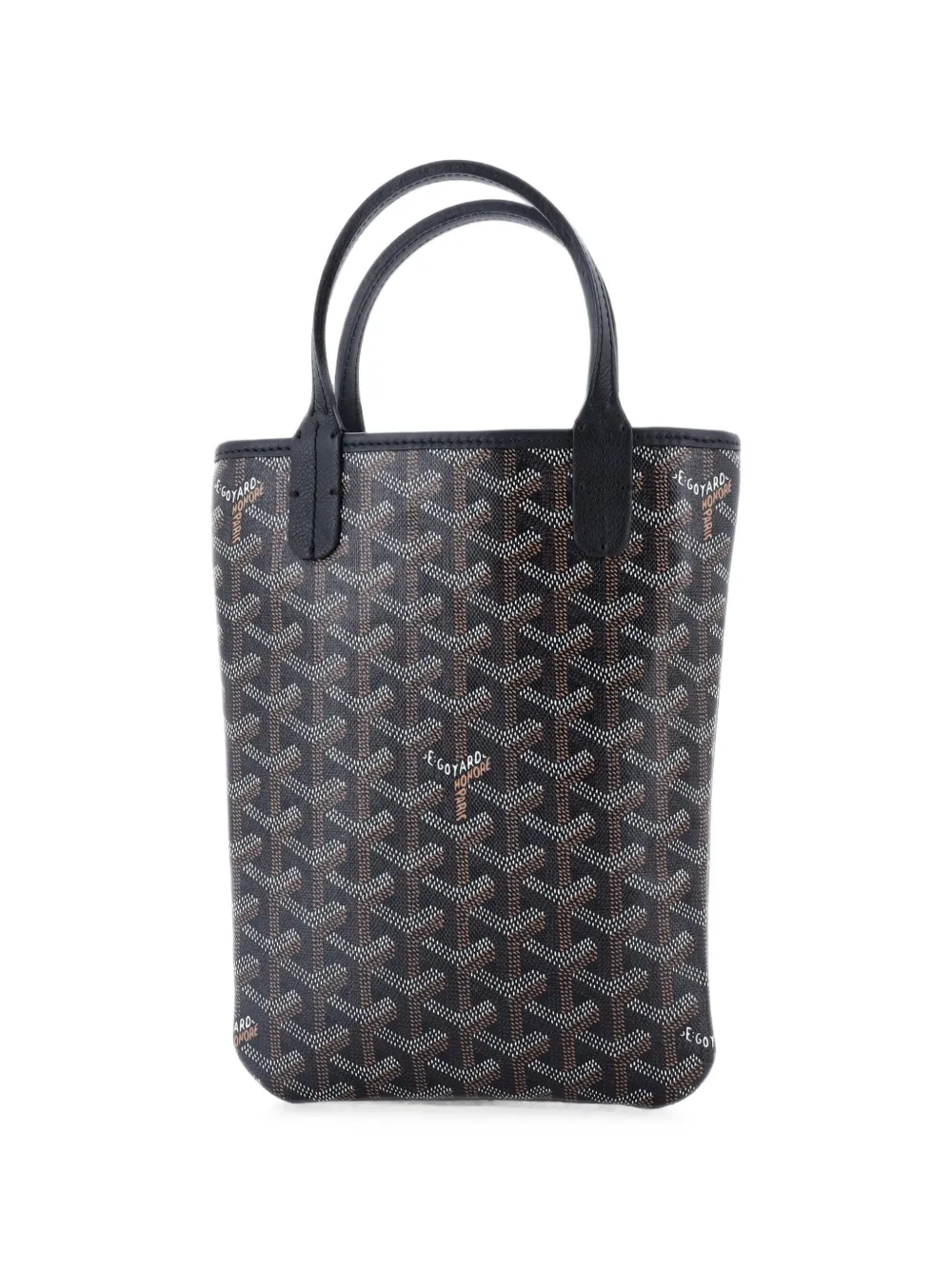 Goyard Pre-Owned Beschichtete Poitiers Mini-Tote Bag aus Canvas - Schwarz