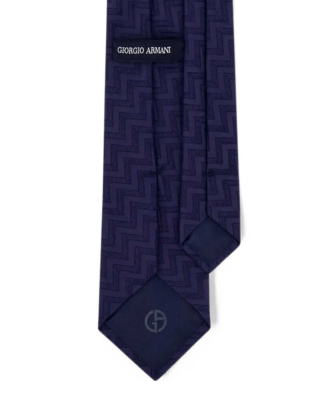 Giorgio Armani Stropdas met jacquard Blauw