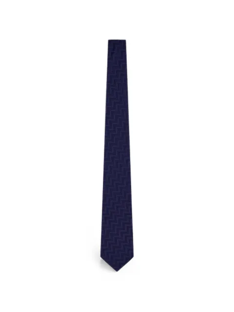 Giorgio Armani zigzag-jacquard tie