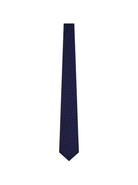 Giorgio Armani zigzag-jacquard tie
