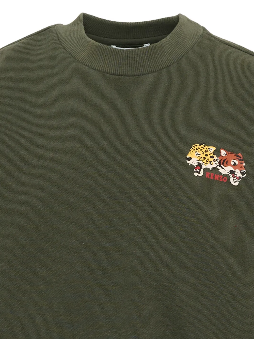 Kenzo Kids Katoenen sweater met print Groen