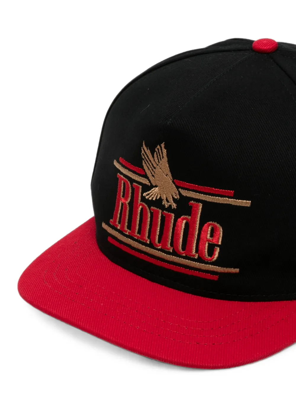 RHUDE Honkbalpet met geborduurd logo Zwart