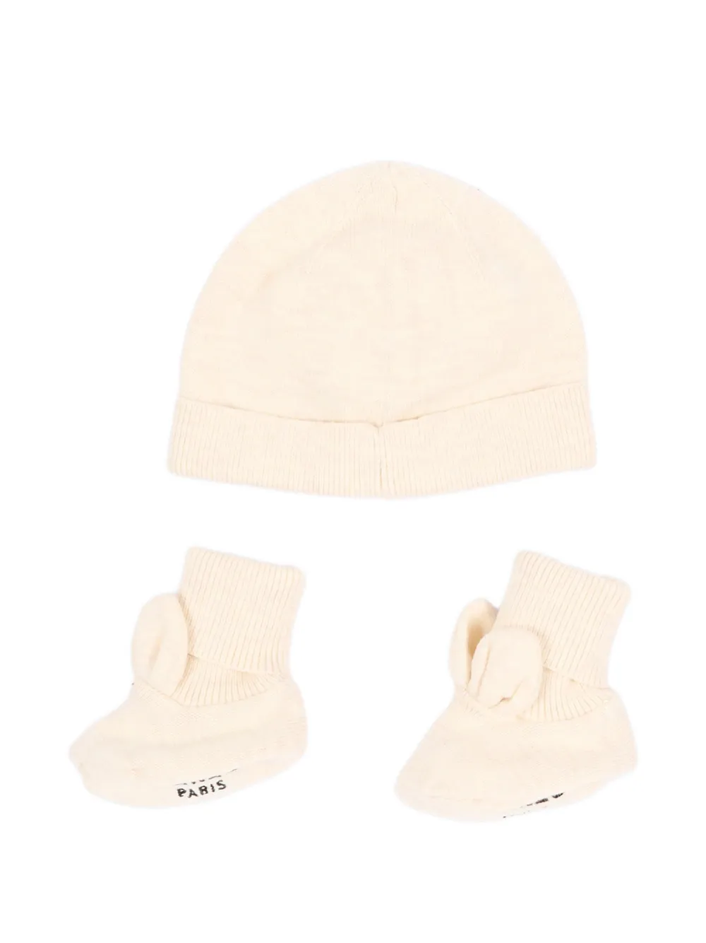 Kenzo Kids Gebreid set met tijgerpatch Beige