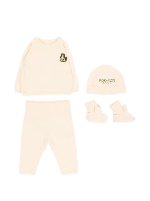 Kenzo Kids tiger-patch knitted set