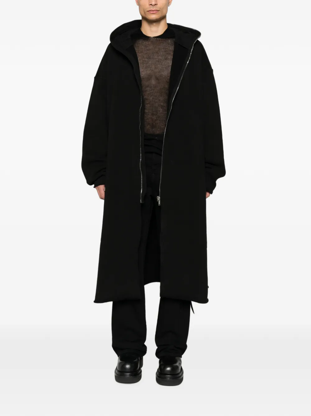 Rick Owens DRKSHDW Jack met capuchon en rits Zwart
