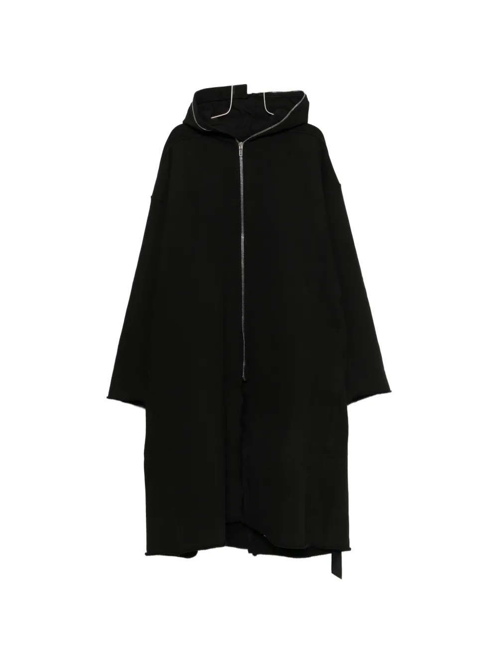 Rick Owens DRKSHDW zip-up hooded jacket - Schwarz