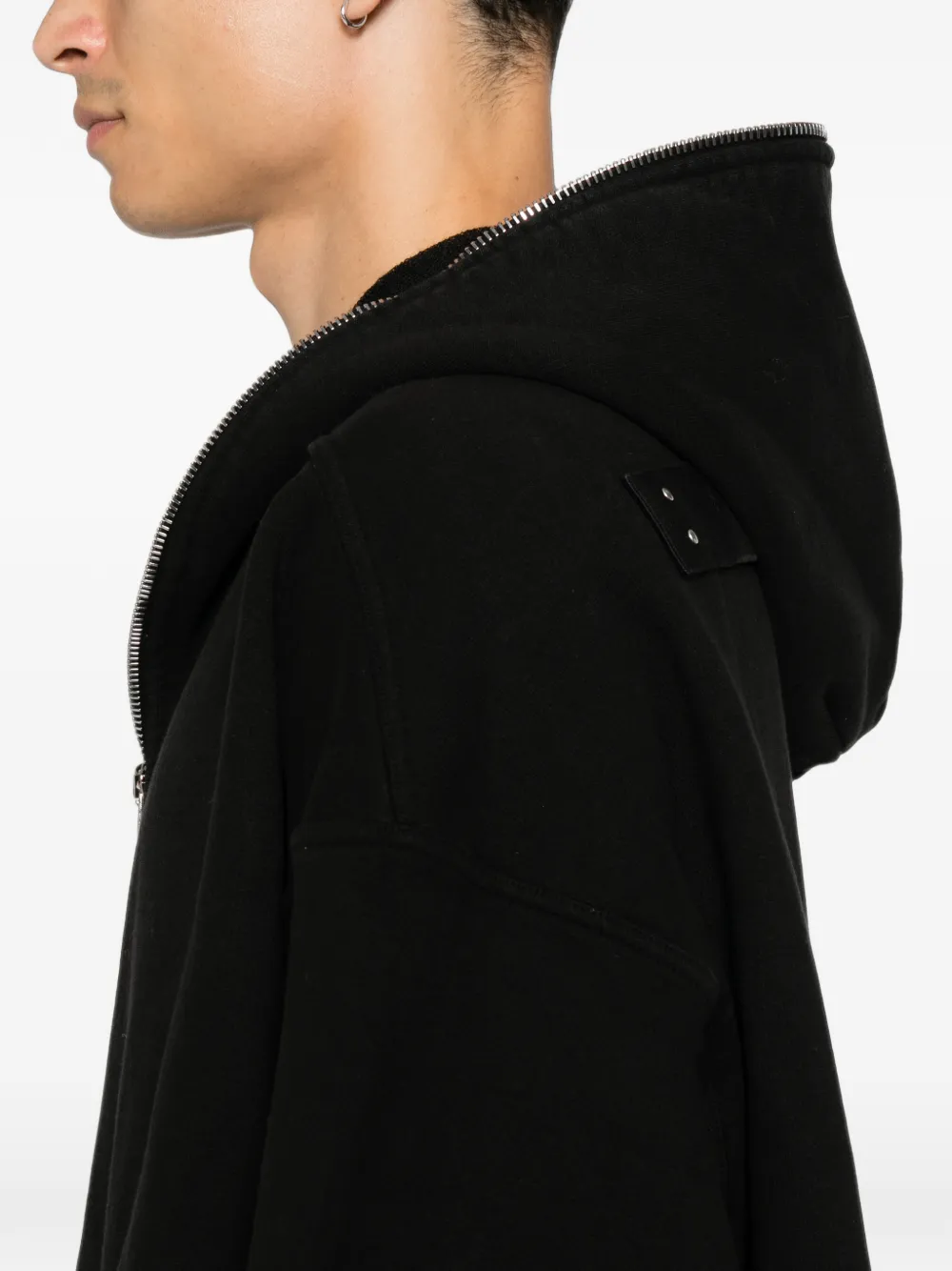 Rick Owens DRKSHDW Jack met capuchon en rits Zwart