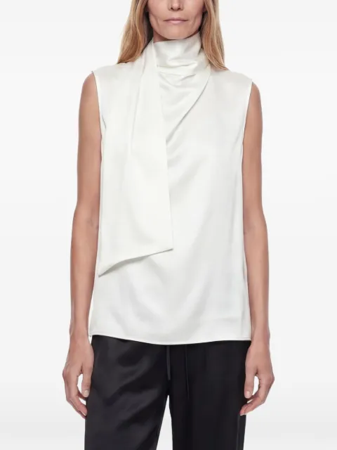 KHAITE Loe scarf-detail sleeveless blouse