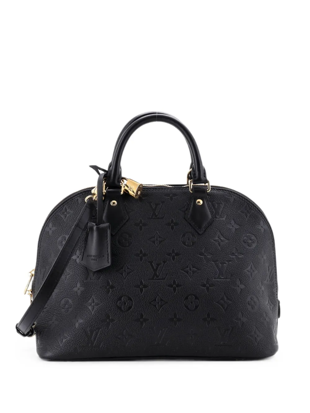 Louis Vuitton Pre-Owned Alma Monogram Empreinte PM Satchel-Tasche - Schwarz