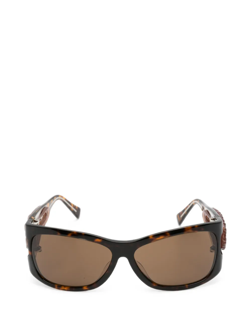 YVMIN Hair Clip tortoiseshell-effect sunglasses - Marrone