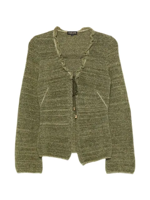 Roberto Cavalli Vintage 2000s ruffle-trim sweater