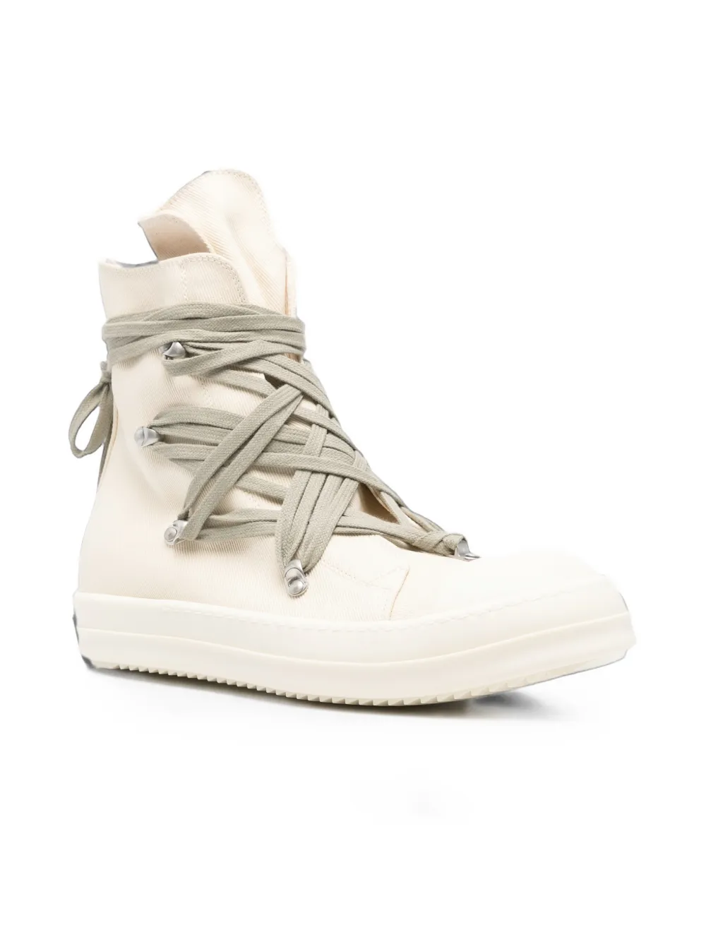 Rick Owens DRKSHDW Megalace pentagram lace-up sneakers Beige