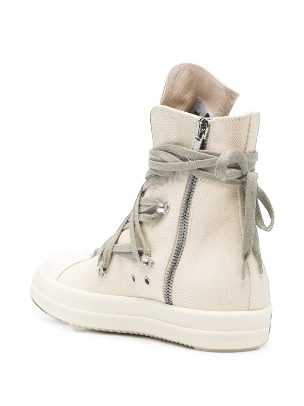 Rick Owens DRKSHDW Megalace pentagram lace-up sneakers Beige