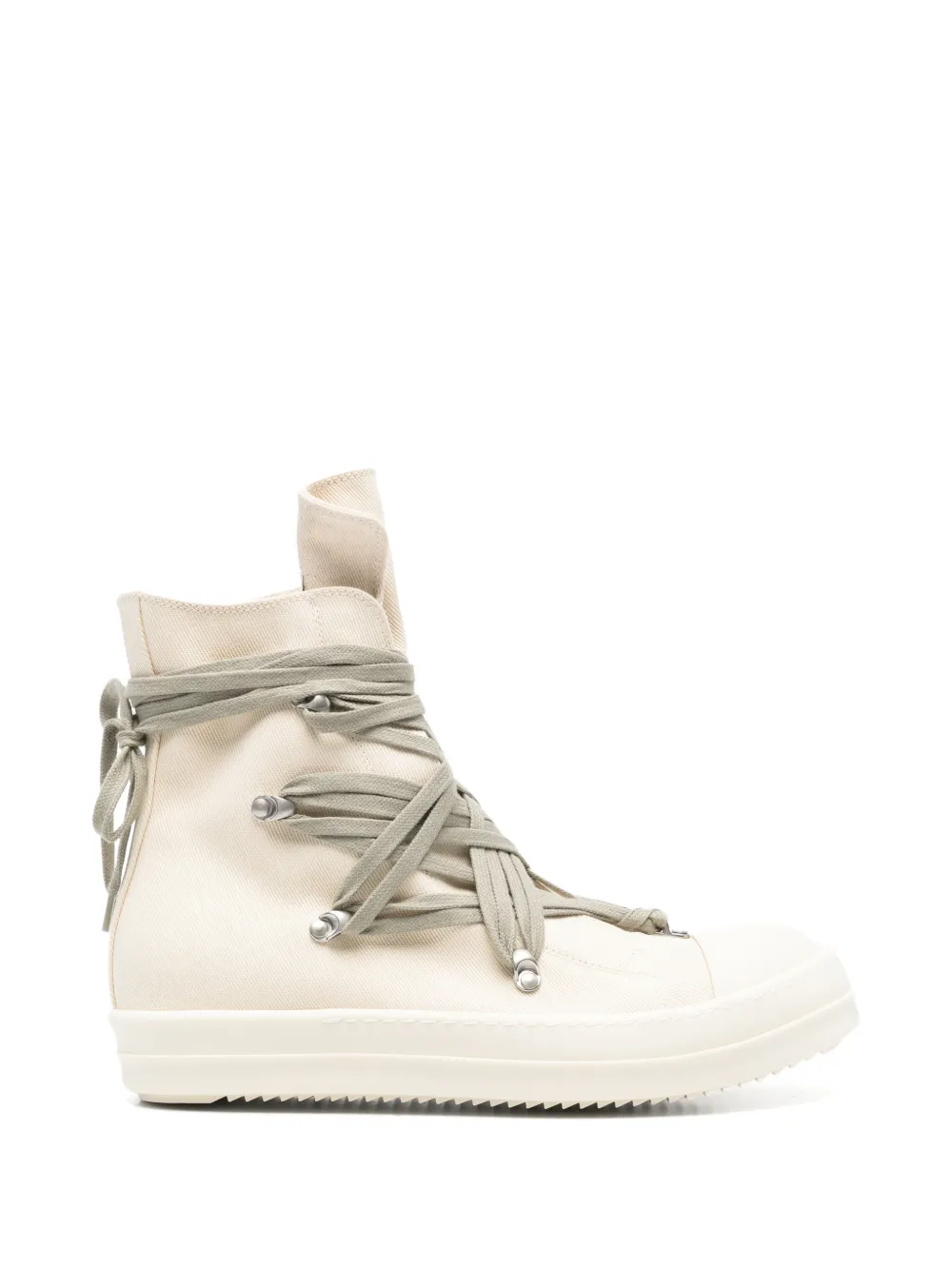 Rick Owens DRKSHDW Megalace pentagram lace-up sneakers Beige