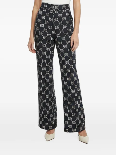 Gucci Pre-Owned pantalones con monograma GG en jacquard