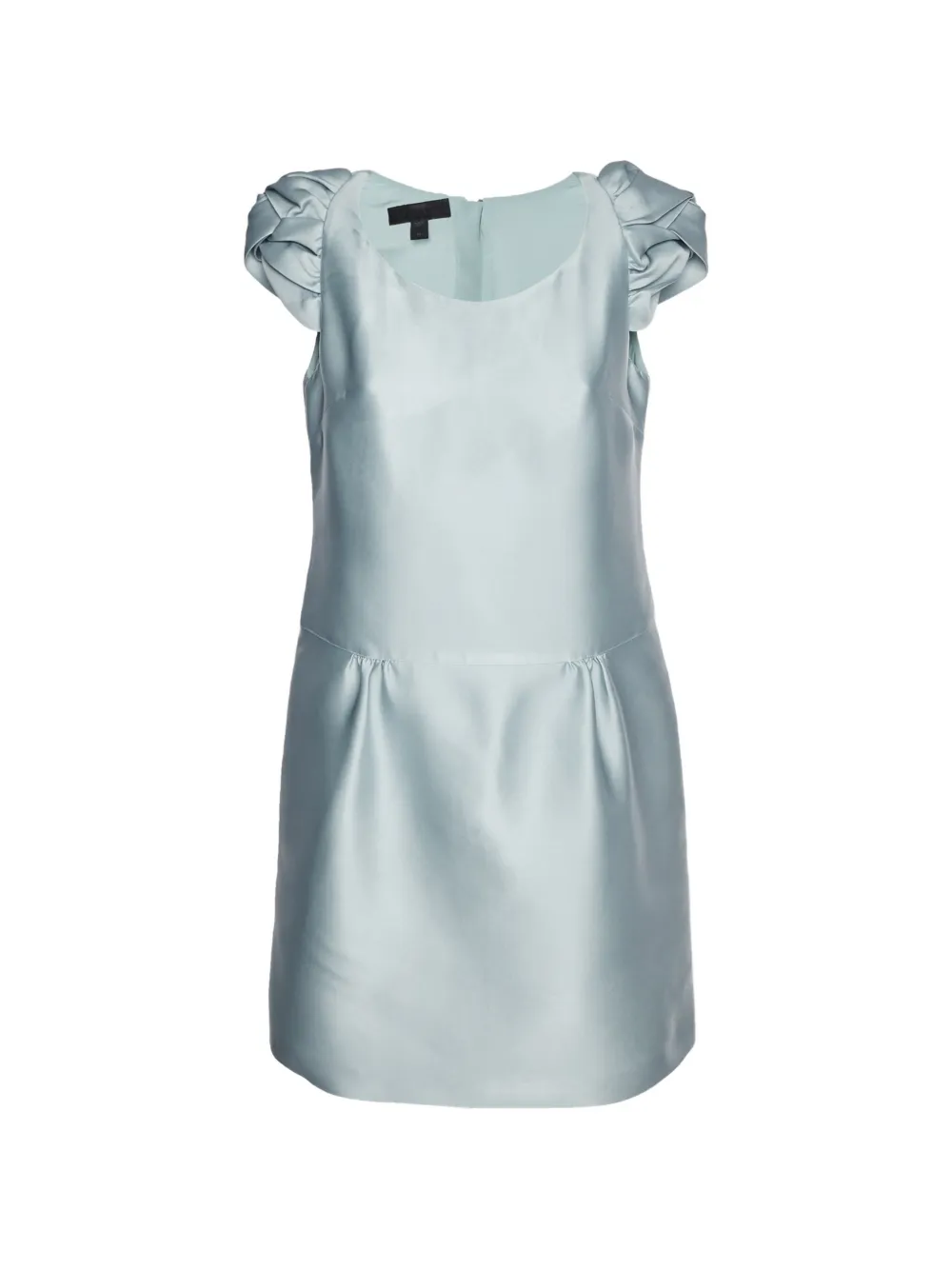 Burberry Pre-Owned draped-sleeve mini dress - Blu