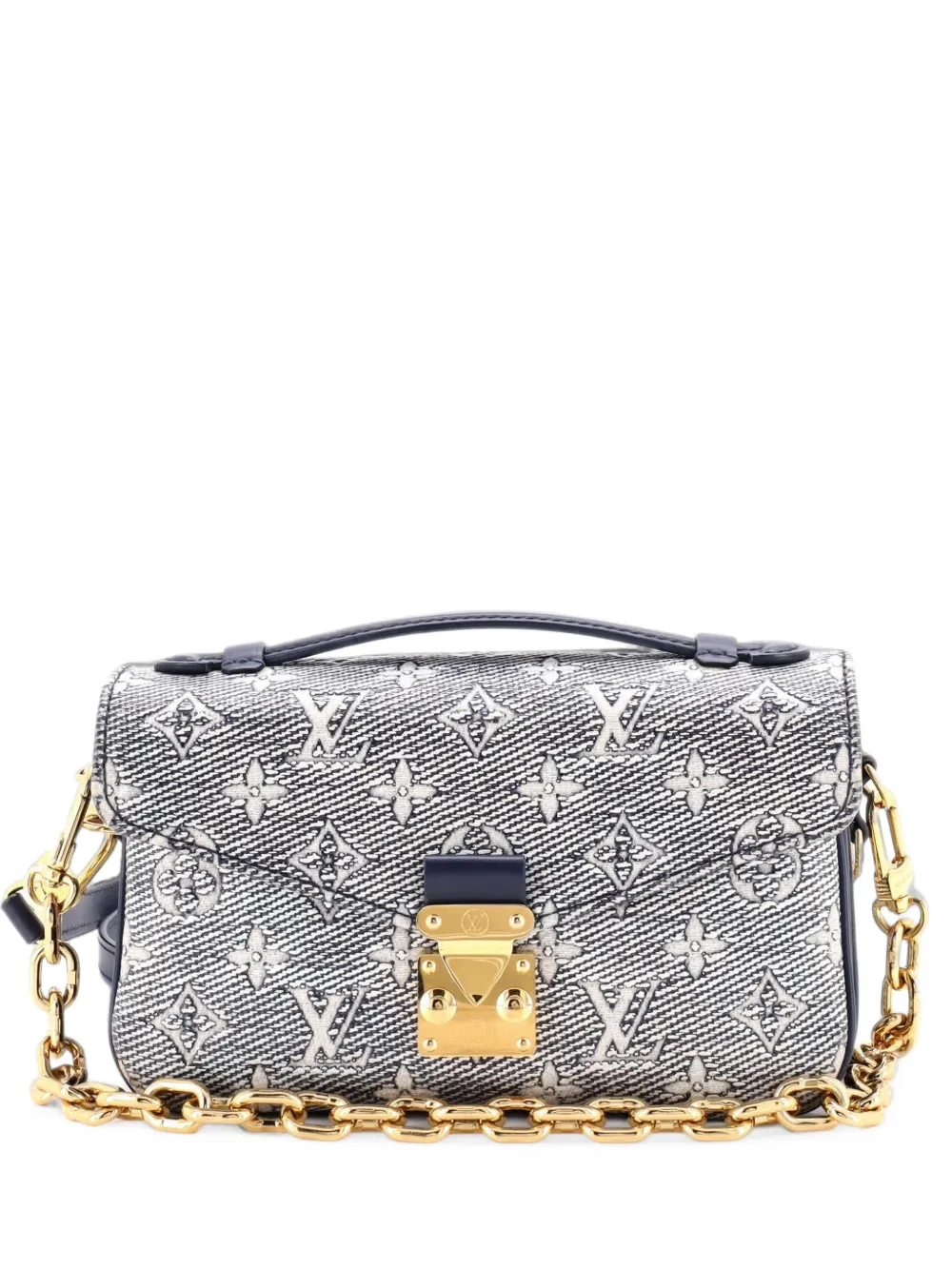 Louis Vuitton Pre-Owned Pochette Metis Monoglam Jacquard Canvas East West shoulder bag - Blau