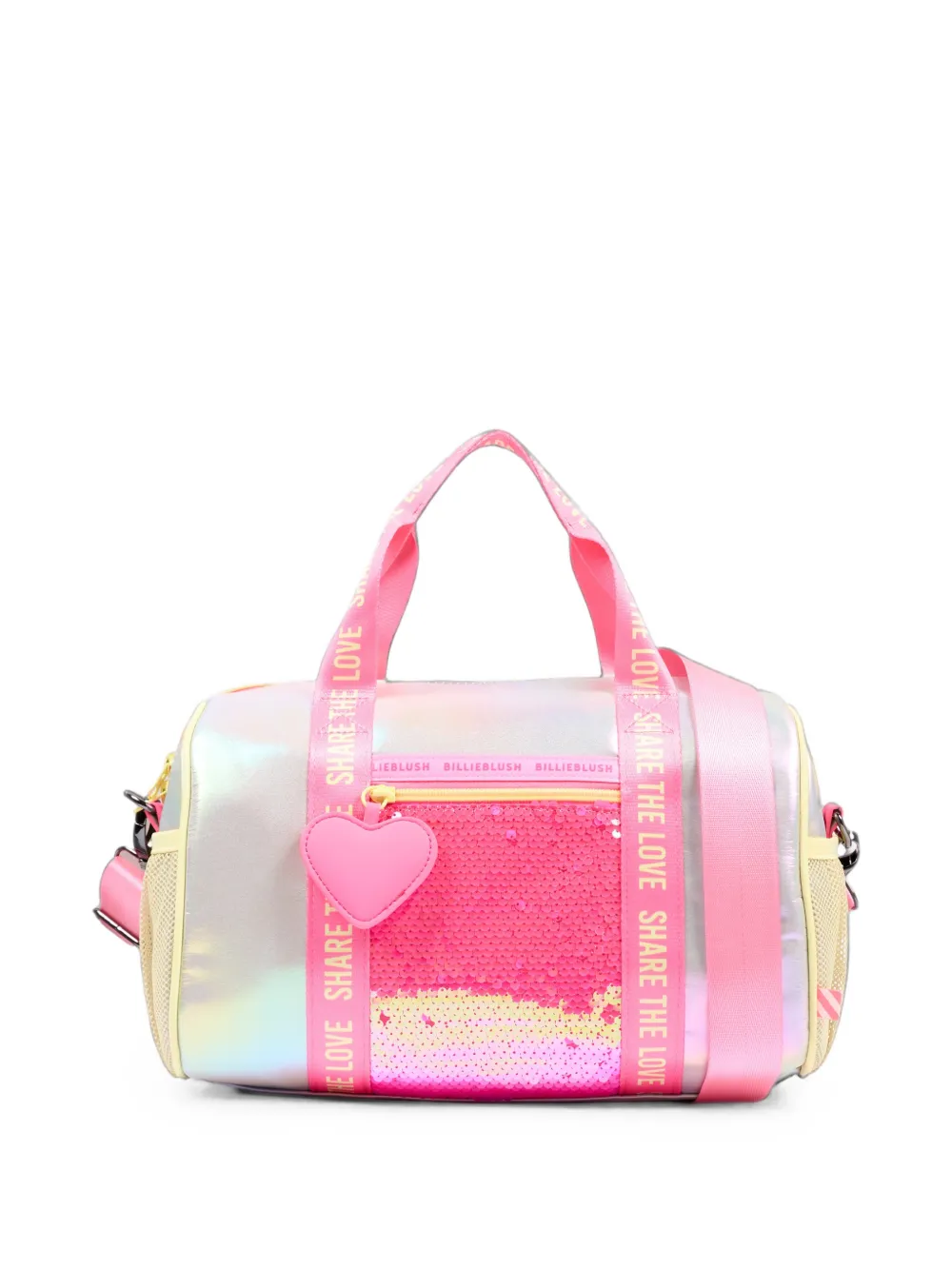 Billieblush sequin-embellished iridescent bag - Argento