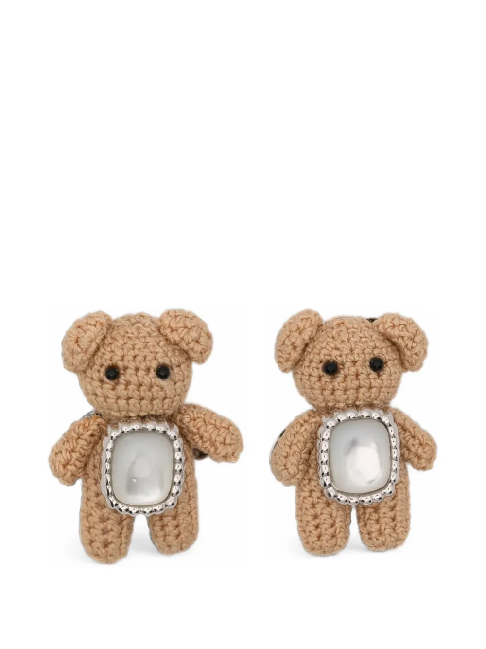 YVMIN Orecchini Mini Bear con madreperla - Argento