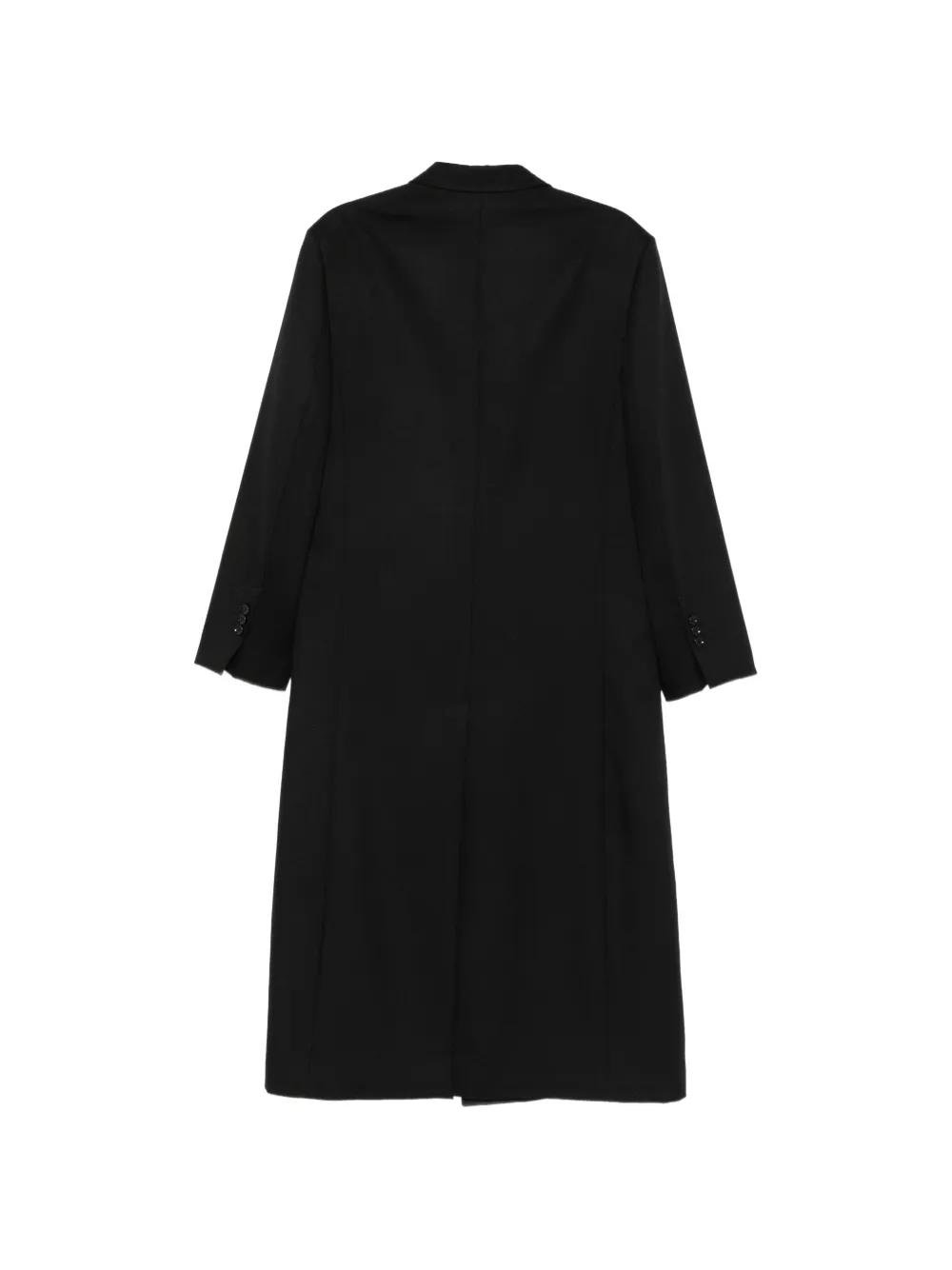 AMI Paris double-breasted shawl-collar coat Zwart