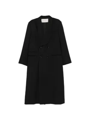 LEMAIRE raglan-sleeve Belted Coat | Black | FARFETCH