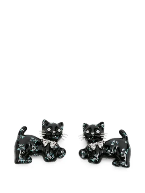 YVMIN floral-print cat-shaped hair clips