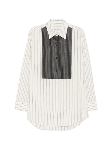 Yohji Yamamoto vertical-stripe panelled shirt