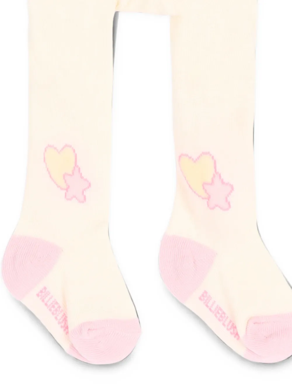 Billieblush Panty met sterpatroon en hartpatroon Beige