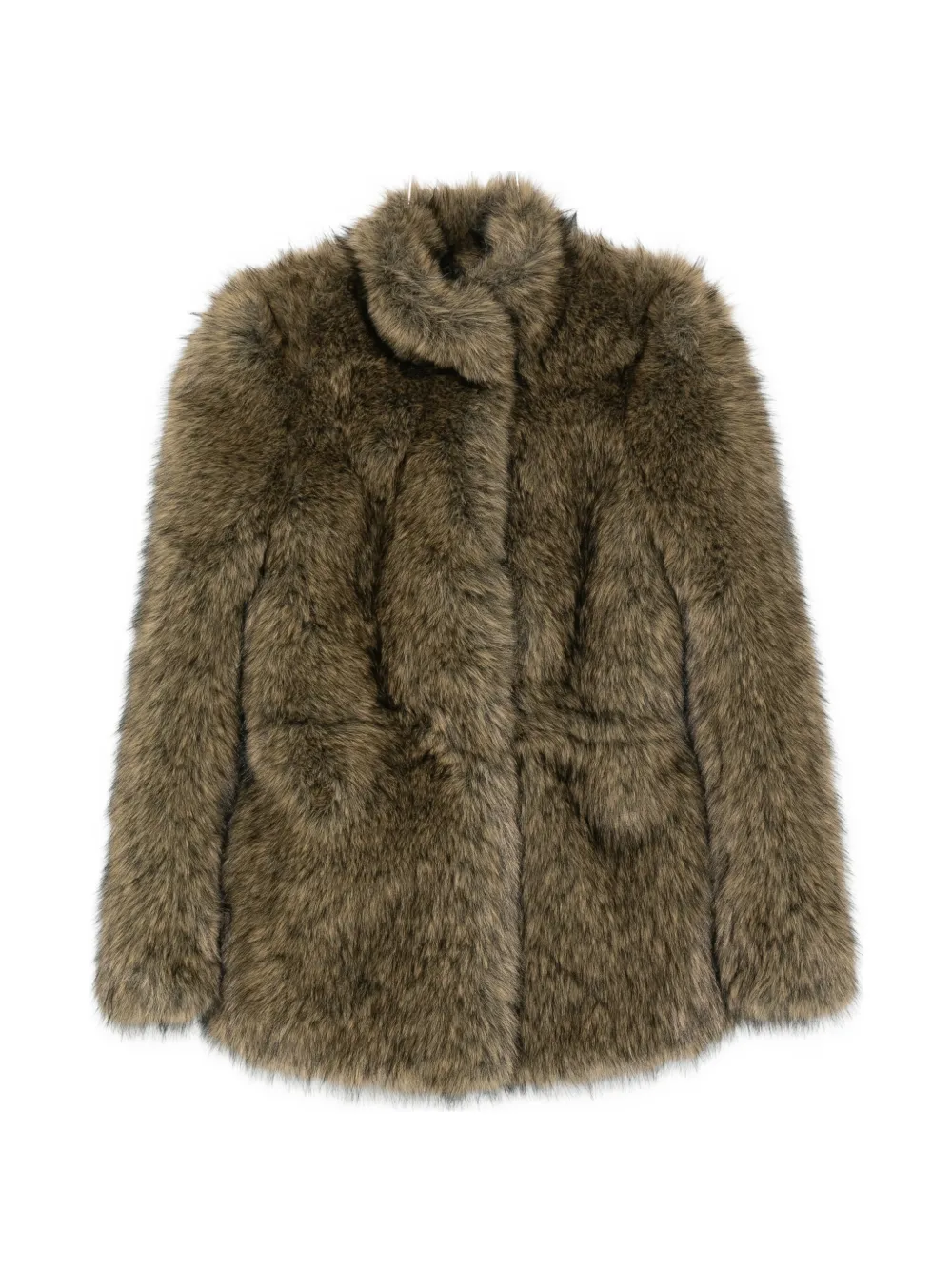 The Frankie Shop faux-fur jacket - Marrone